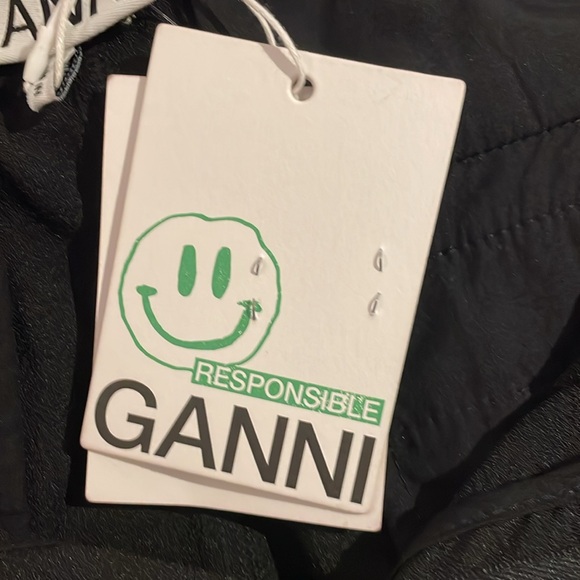 NWT Ganni black tailored heavy crepe trouser size 4 - Picture 15 of 16